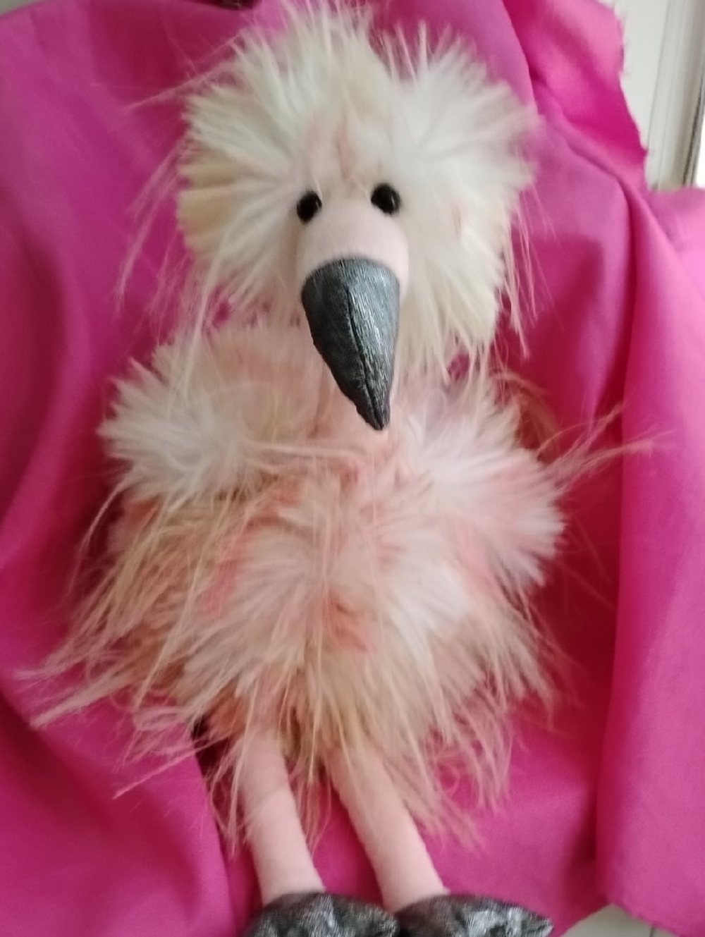 Pink Multi Coloured Fluffy Emu - Picture 6 of 6